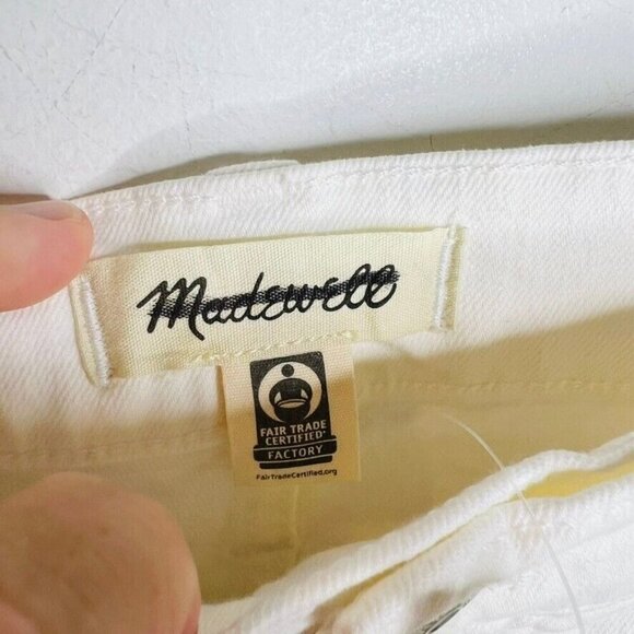 Madewell $128 Tall Perfect Straight Jean Tile White Size T30 NJ327 - Picture 8 of 12